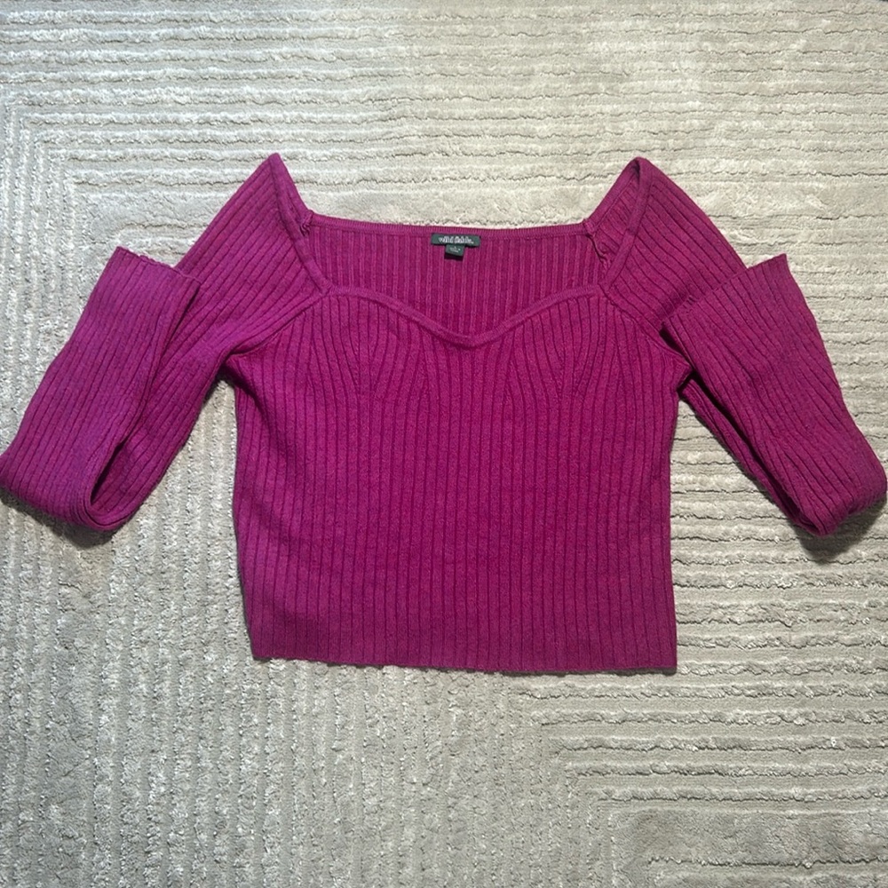 Purple Long Sleeve Top